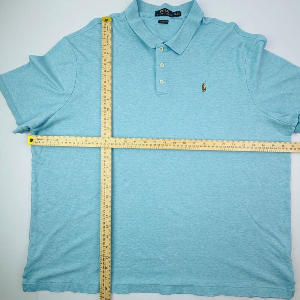 Polo Ralph Lauren Blue Polo Shirt XXL Classic Fit - Picture 8 of 10